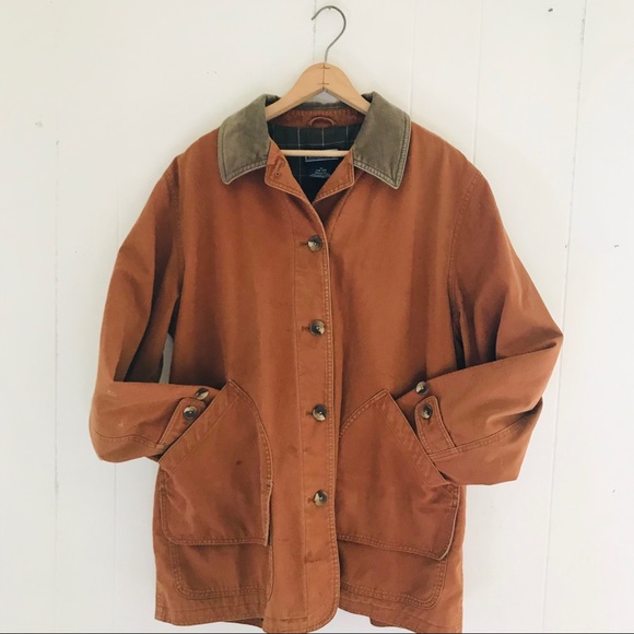 Vintage Lands End Canvas Barn Jacket Chore Coat - Picture 6 of 8